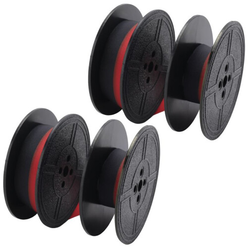 2Pack Typewriter Ribbon Twin Spool Typewriter Ribbon Red and Black Twin Spool Replacement Pack for Most Typewriter