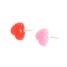 150 PCS Heart Push Pins, Red Bulletin Boards Thumb Tacks,  Cute Wall Tacks Decorative for Cork Board Home and Office