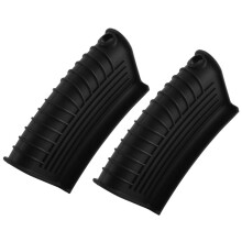 Thickened Silicone Pan Handle Cover Insulation Cover Pan Ear Clip Cast Iron Pan Frying Pan Wok Handle Holder,Black,2PCS