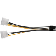 10PCS 2 4 Pin to 8-Pin PCI Express Video Card Pci-E ATX PSU Power Converter Cable- to Pcie 8 Pin Adapter Cord