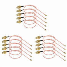 15 StüCk SMA Anschluss Kabel Buchse auf UFL/U.FL/IPX/IPEX RF- oder NO Anschluss Koax Adapter Baugruppe RG178 Pigtail Kabel