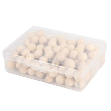 260pcs Round Wood Decorative Push Pins, Wood  and Steel Needle Point Thumb Tacks for Photos, Maps and Cork Boards