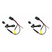 2X Auto  5.0 Aux Kabel Mikrofon Freisprecheinrichtung Handy Free Calling Adapter für   Punto Alfa 159