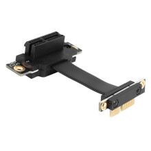Cable Vertical PCIE X1 Cable de ExtensióN PCIe 3.0 X1 a X1 de áNgulo Recto de 90 Grados Dual Tarjeta Vertical PCI Express 1X de 8 Gbps - 5CM