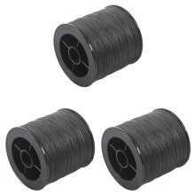 3st 500M 50LB Färgglad 4-Strängad Multifilament PE-Flätad Fiskelina (Svart)