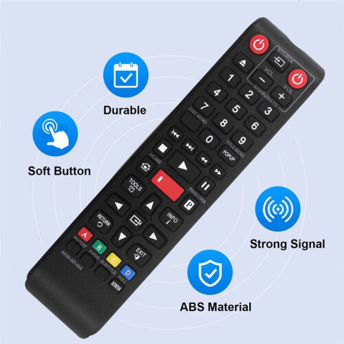 Replace AK59-00146A Remote for  Blu-Ray Player BD-E5300ZA BD-EM59CZA BD-E5300 BD-E5400 BD-EM53 BD-EM53C BD-EM57C 1