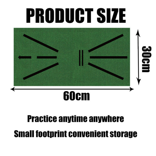 Portable Golf Practice Hitting Mat Training Pad for Swing Detection Batting For Home Office 1