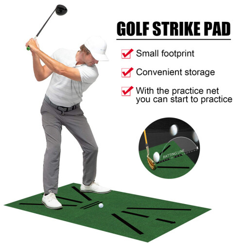 Mini Golf Practice Mat Swing Detection Batting Hitting Mat Training Aid Blanket 2