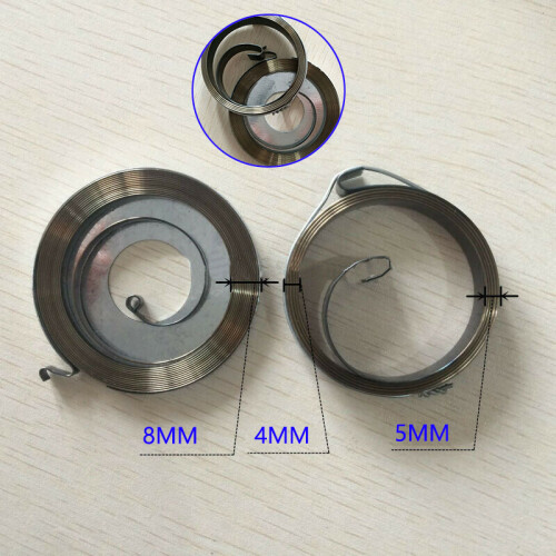 2PCS Replacement Starter Recoil Spring For Petrol Chainsaw 5200 5800 Accessories 2