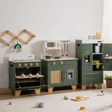 ROBUD Wooden 3 Pieces Kids Kitchen Playset