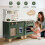 ROBUD Wooden 3 Pieces Kids Kitchen Playset 4