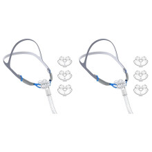 2X CPAP Nasal Mask with Heargear and Nasal Pillow, Model P2 Full CPAP Accessories Set Design for 22mm Machine