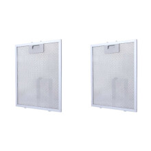 2pcs 320mmx260mmx9mm Range Hood Filter Cooker Hood Grease Filter Smoking Machine Grease Filter Screen Metal Filter