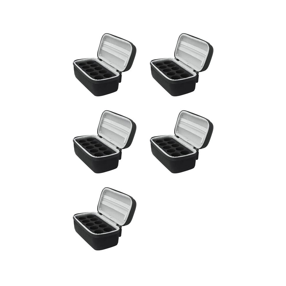 5X 10 Slots Insulin Vial Protector Case, Insulin Vial Organizer Bag for Diabetics Standard 1ml 3ml 5ml and 10ml Vials