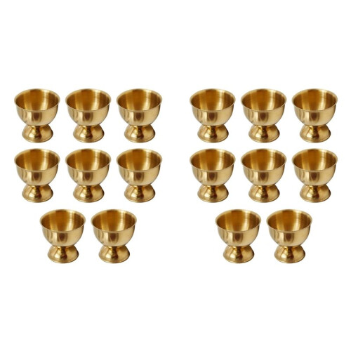 Stainless Steel Egg Cups, Gold Egg Holder Set of 16 for Hard Soft Boiled Eggs Kitchen Tool 1