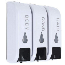 Triple Shower Soap Dispenser Wall Mounted Liquid Soap Shampoo Dispenser Washing Lotion For Bathroom