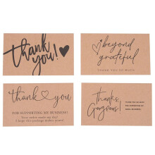120 Pcs Exquisite  Paper Thank You Cards ,for Small Business Appreciation Card Gift Decoration Cards