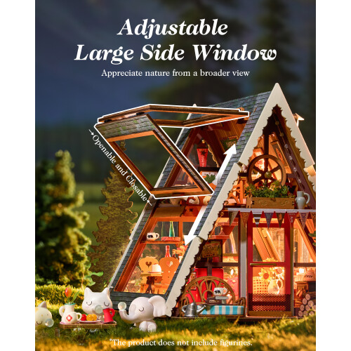 Rolife A-Frame Cabin DIY Miniature House 1