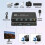 USB 3.0 KVM  with Remote for 2 Computers Share 1 -Compatible Monitor and Keybord/Mouse/Printer 3