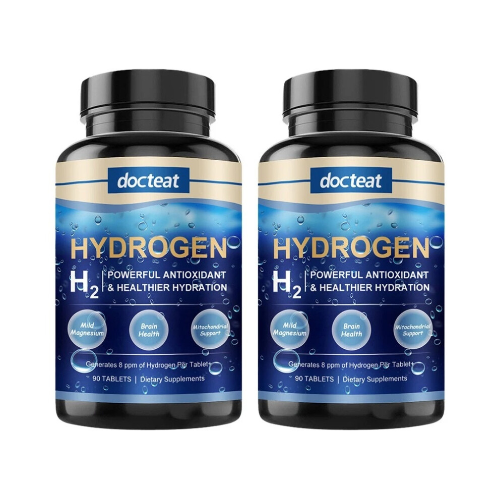 (2PCS) Molecular Hydrogen Water Tablets for Drinking Water Pure Magnesium H2 Hydrogen