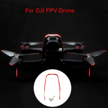 (Red) Aluminum Drone Bumper Gimbal Protector Anti-collision Bracket For DJI FPV Combo