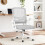 （Grey）Swivel Computer Chair with Armrest 1