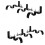 (black, 2PCS) 2PCS Double Center Support Curtain Rod Drapery Pole Bracket Into Window Frame 9