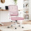 （Pink）Swivel Computer Chair with Armrest 1