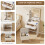 Dressing Table Set with LED Mirror, Stool 4