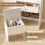 Dressing Table Set with LED Mirror, Stool 6