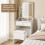 Dressing Table Set with LED Mirror, Stool 9