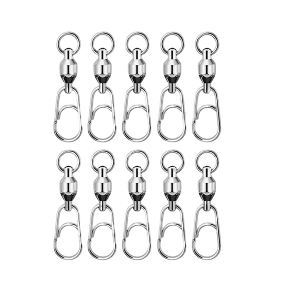 10Pcs/Set Fishing Tackle Swivels Snap Fast Change Design-0 7709000735952
