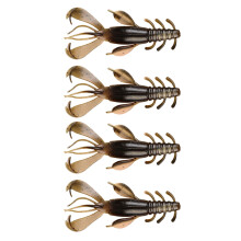 10cm 10g Soft Lure Baits Crawfish Lures Shrimp Baits Pack-brown