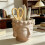 Buddha Statue Pen Holder - Home Storage Ornament for Office Desktop Beige 1