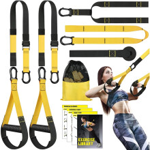 Home Resistance Training Kit, Resistance Trainer Fitness Straps for Full Body Workout, Bodyweight Resistance Bands with Handles, Door Anchor