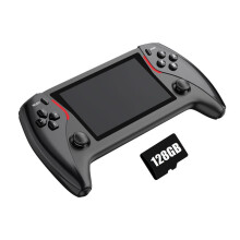 Console de Jeux Vidéo Portable PROJECT X PRO, 128 Go + 20 000 Jeux, Écran 4,3 Pouces, Son Stéréo 3D, Prise en Charge de  de 20 Simulateurs A