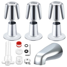 Tub Shower Trim Kit,Shower Knob and Bath Tub Spout for Price/Pfister Verve Tub Faucet for 1/2'', 3/4'' IPS Inside Thread
