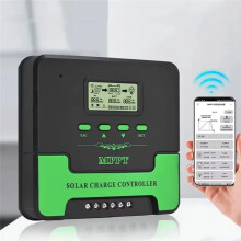 Solarladeregler 12V 24V WiFi Automatischer Solarpanel-Regler 20A Dual-USB-LCD-Controller