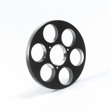 Leere Tonbandspule, 6 Löcher, Leere Aufwickelspule, Audioband, Leerer NAB-Hub für Recorder der Nagra SN SNST-Serie, Zubehör, Schwarz