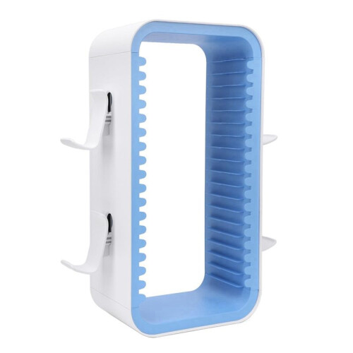 Game Storage Rack for  PS4 PS5 Game Disc Holder Game Disc Rack for  Multi-Function Disc Rack White