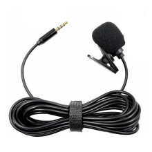 Lavalier Litenrophone Mic Stereo Audio  Wired Mic 3,5 mm Plugg för Mobiltelefon Tablet Laptop