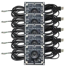 5 PCS 100 Degree Camera Module 1MP OV9732 1280X720 USB Free Driver Manual Focus, with 2 Meter Cable for Winxp/7/8/10