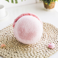 (Khaki) Women Foldable Cute Rabbit Ear Plush Earmuffs Warm Winter Outdoor Ear Muffs