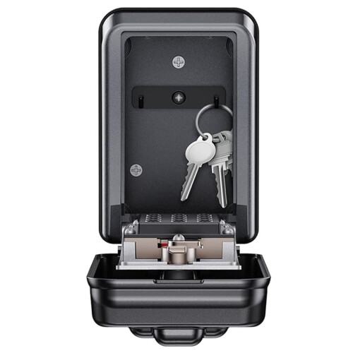 Wall Safe Key Lock Box, 12 Digit Combination Lock Box with Resttable Code, Large &  , Key Safe Storage Box 1