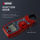 (red) Mini DC/AC Earth Current Clamp Meter MT-87 Digital Multimeter Voltage Tester Ammeter 8