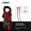 (red) Mini DC/AC Earth Current Clamp Meter MT-87 Digital Multimeter Voltage Tester Ammeter 11