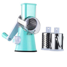 Roterende Kaasrasp, Speed Kitchen Handmatige Ronde Mandoline Snijder met 2 Trommelmessen C