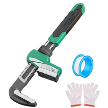 Conjunto de Chaves Ajustáveis Ergonômicas de Mandíbula Larga para Uso Doméstico e Profissional, 80 mm