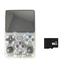 Console de Jeu Portable R36S, Écran IPS 3,5 Pouces, Lecteur Vidéo Portable, Double Joystick 3D, Batterie 3200 MAh, 64 Go