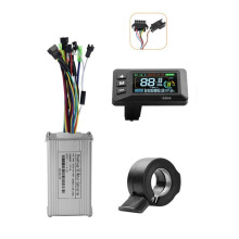 36V 48V 17A Brushless Controller GD02 Meter LCD Display 24V-60V+Throttle Kit for Electric Scooter E-Bike Repair Kit